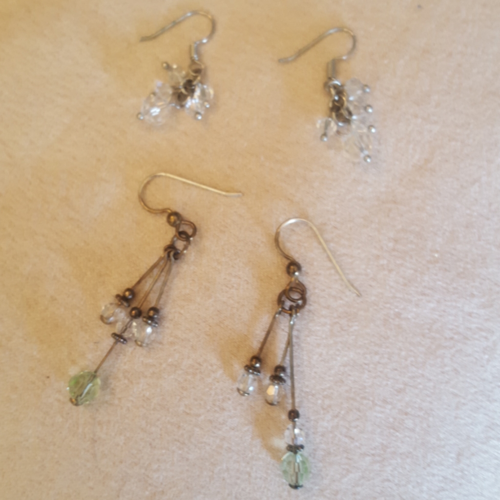 Elegant Glass Bead Earring Set